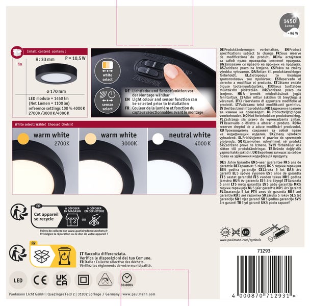 Schwarze Deckenleuchte