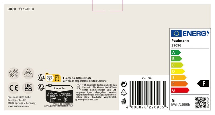 LED Wandleuchte Nembus von Paulmann inklusive Produktverpackung