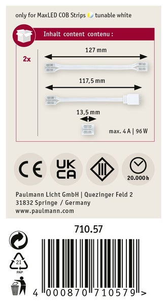 LED Leiste als Set mit Netzteil, Fernbedienung und Montagezubehör, geeignet zur Akzentbeleuchtung in der Küche, inklusive 5 Jahre Garantie.