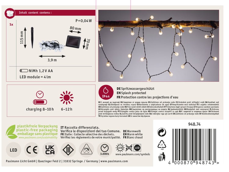 Hausnummer 18 mit Solarfunktion