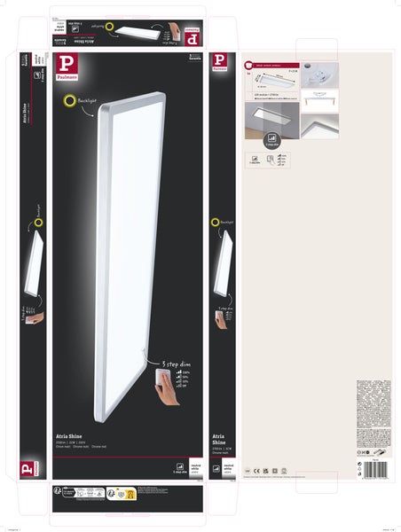 Runder LED-Einbaustrahler aus Metall in Edelstahl-Optik.
