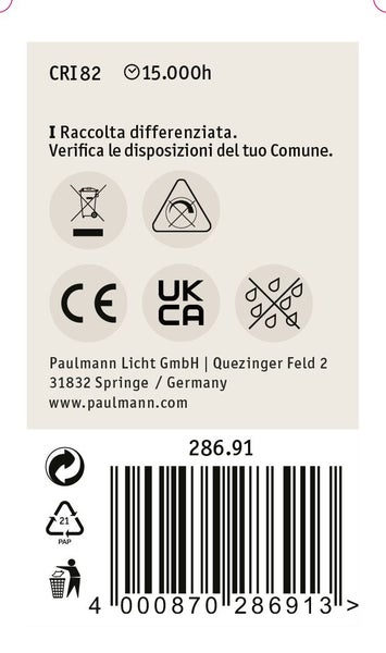 Klare LED-Lampe mit E27-Sockel