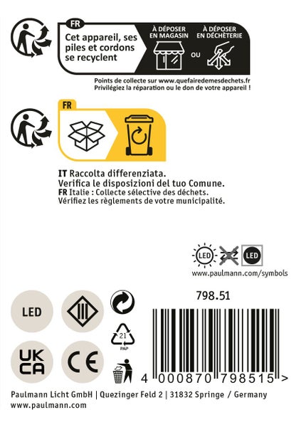 Paulmann Solar Hausnummer Null mit LED Beleuchtung inklusive Produktverpackung