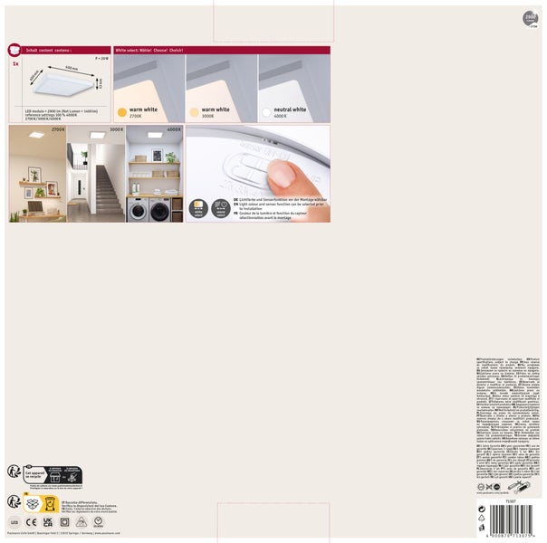 Quadratische LED Deckenleuchte