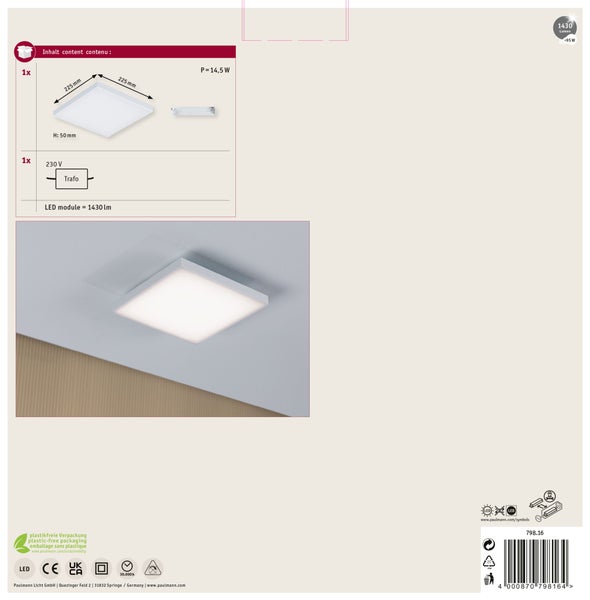 Szene eines Hauses mit solarbetriebener Aussenbeleuchtung und warmweissem Licht