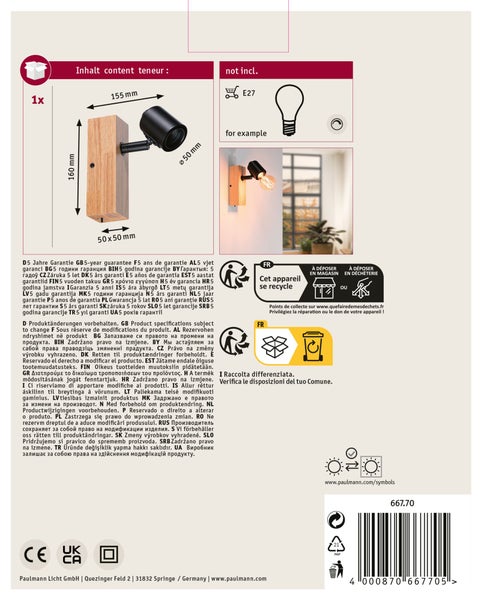 Drei weiße Deckeneinbaustrahler im Set