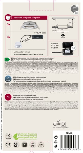 Wohnzimmer mit LED Einbauleuchten Nova an der Decke für eine moderne und helle Raumbeleuchtung.