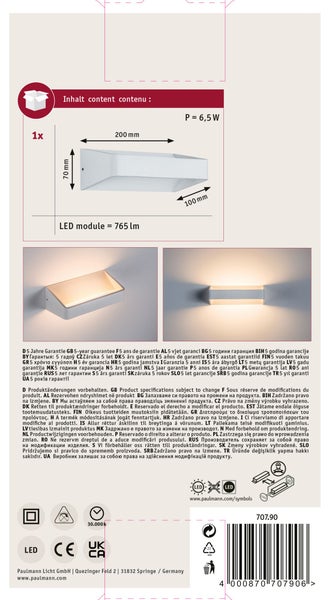 LED Spiegelleuchte Orgon mit integrierter Steckdose