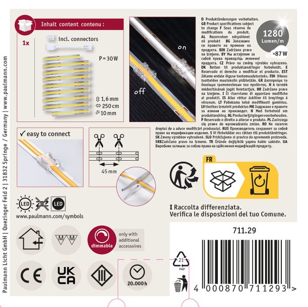 LED Band mit mehreren Lichtpunkten