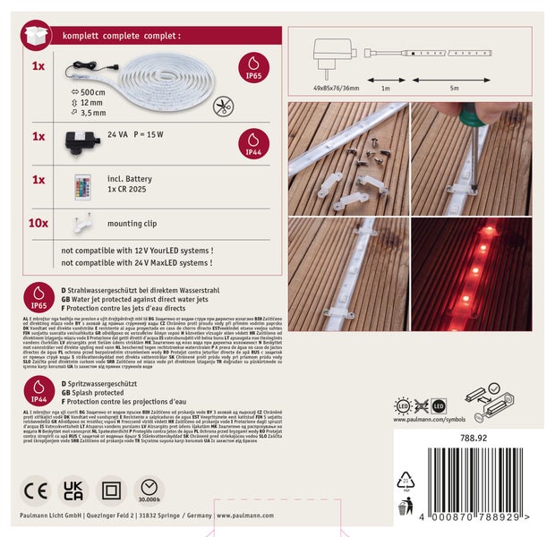 Runde LED Wandleuchte mit indirektem Licht