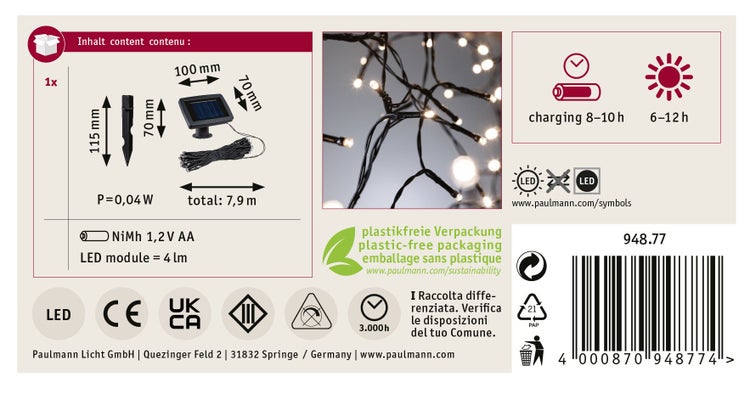 Beleuchteter Gartenweg mit Wegeleuchten und Pflanzen