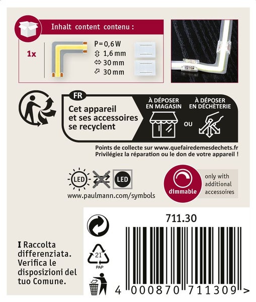 LED Strahler mit warmweissem Licht