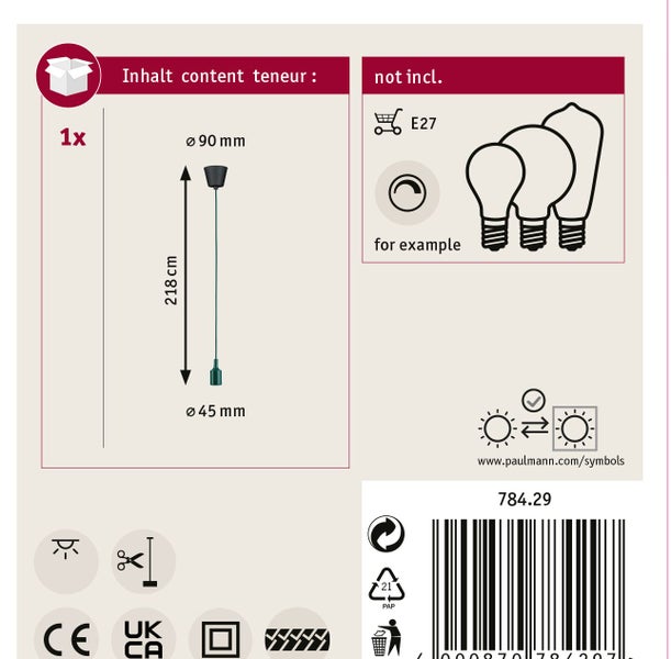 Paulmann LED Bildleuchte Beam Thirty zur Wandmontage mit fünf Jahren Garantie in Verpackung