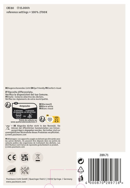 Eine LED Lampe wird in den Händen gehalten; Produktinformationen zur längeren Lebensdauer