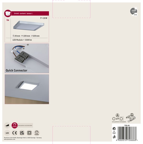 Abia 2 Deckenleuchte mit White Select und Sensor Select Funktion, Schaltereinstellungen und Lichtfarben