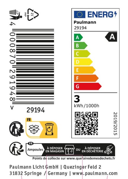 Paulmann Energielabel A