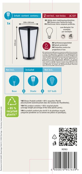 ModuShine Grafik zur einfachen Individualisierung von Leuchten durch die Kombination von Basis, Leuchtenkopf und Leuchtmittel.
