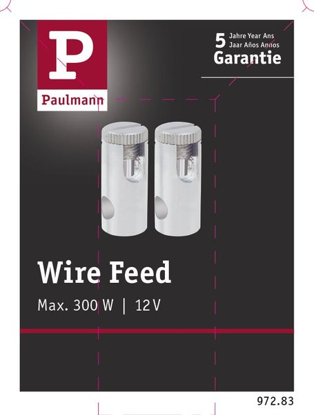 Paulmann Drahteinspeisung Wire Feed mit fünf Jahren Garantie für Seilsysteme