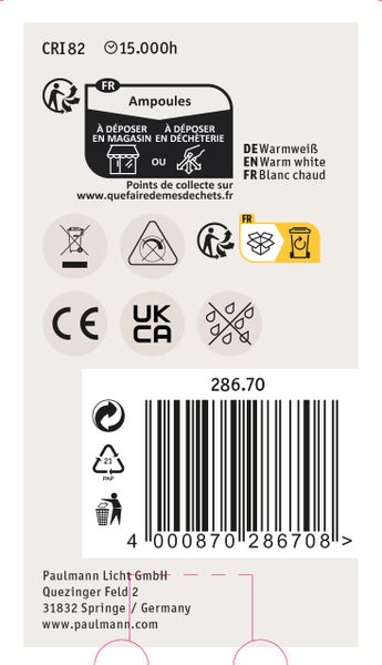 Kubusleuchte mit Kabel