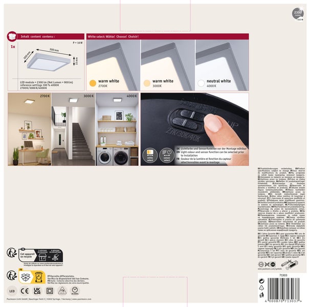 VariFit LED-Beleuchtung im Badezimmer mit Spritzwasserschutz IP44