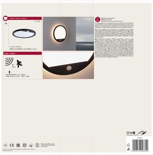 Paulmann Cole LED Einbaustrahler Set mit Produktverpackung