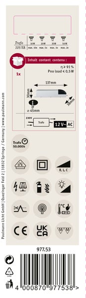 Zwei Regalträger mit Befestigungsmaterial 207 mal 24 mal 17 Millimeter inklusive Schrauben und Dübel von Paulmann