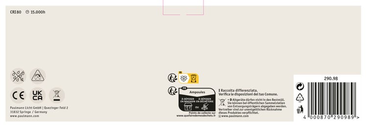Fünf E14 LED-Lampen in Tropfenform, neutralweiß, 4.8 Watt im Karton und einzeln