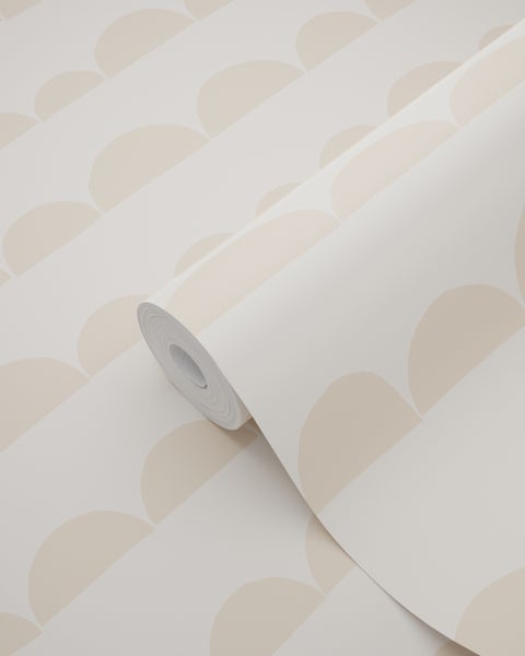ESTAhome Tapete grafisches Motiv Beige - 50 x 900 cm - 139728