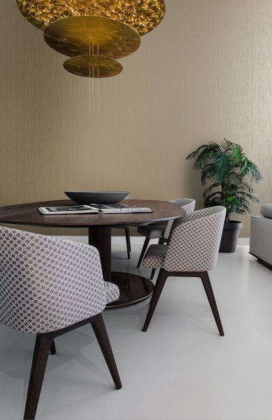 Origin Wallcoverings Tapete feine Streifen Kupferbraun - 53 cm x 10.05 m - 346620
