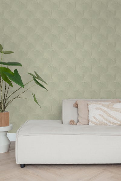 ESTAhome Tapete 3D Muster Grün - 50 x 900 cm - 131105