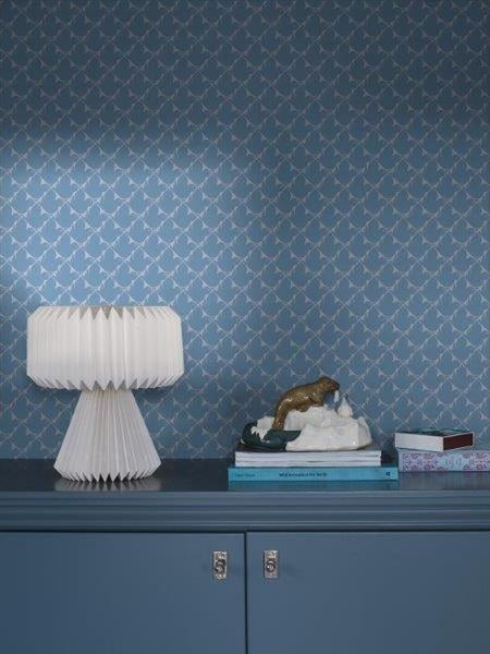 Borastapeter Tapete Vögel Graublau - 53 cm x 10.05 m - 660600