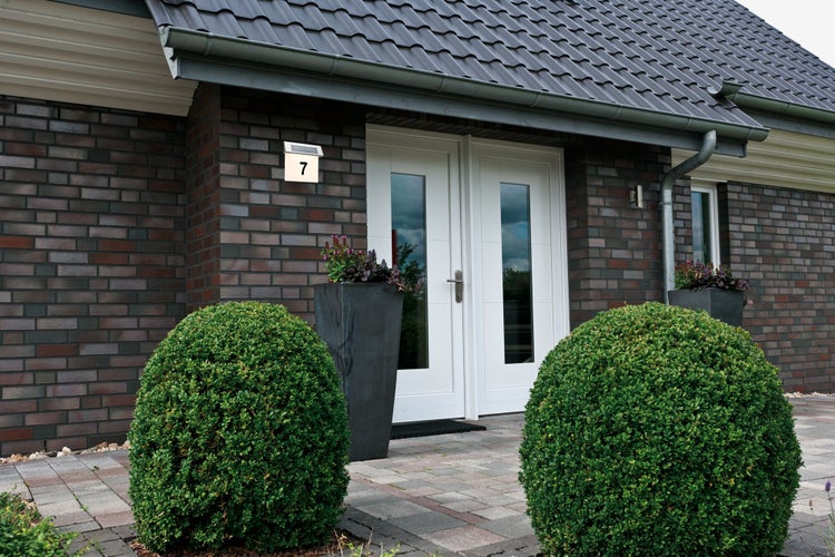 Solar LED Hausnummernleuchte Special Line IP44 3000K Edelstahl, Weiß