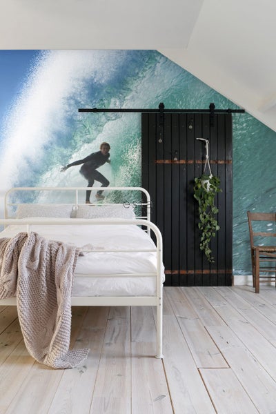 ESTAhome Fototapete Surfer Blau und Meeresgrün - 3,25 x 2,79 m - 158852