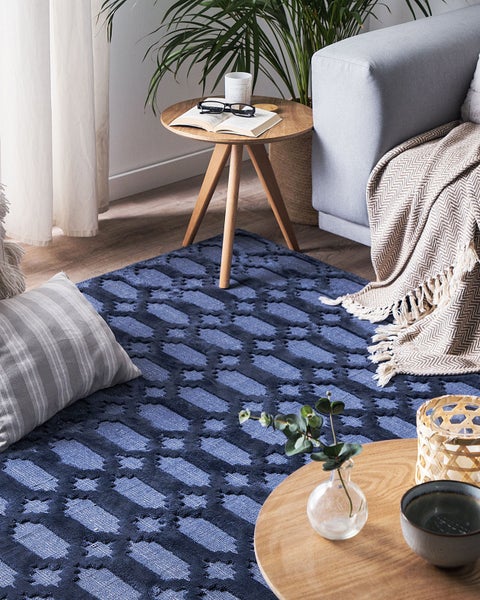 Teppich CIZRE Marineblau 160 x 230 cm Viskose