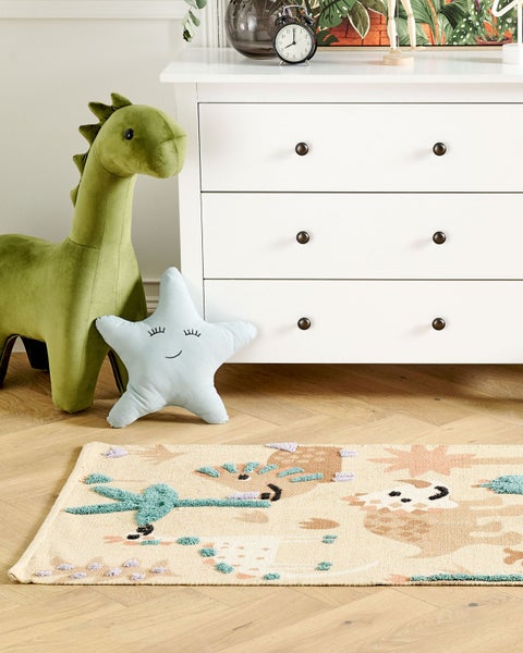 Kinderteppich STABAT Bunt 80 x 150 cm Baumwolle