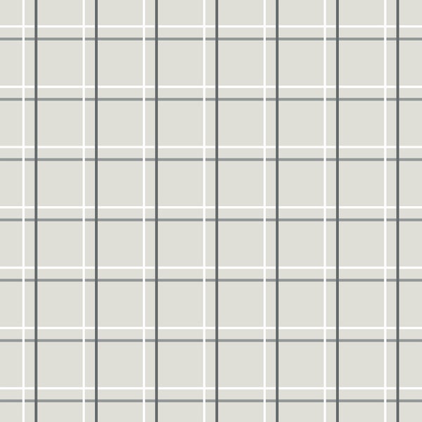 Sanders und Sanders Tapete Karomuster Beige, Grau und Weiß - 53 cm x 10 m - 640358