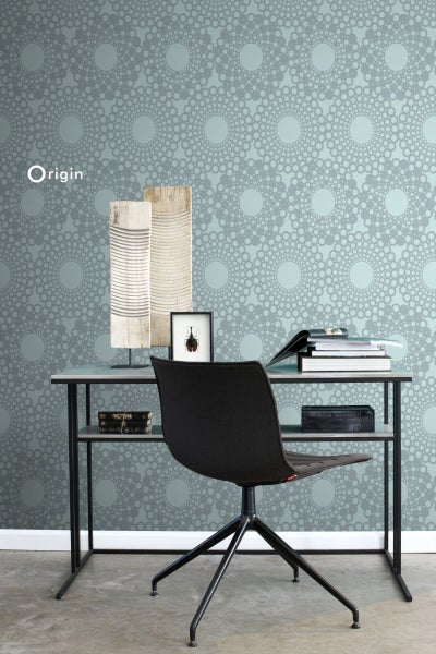 Origin Wallcoverings Tapete grafische Form Eisblau - 53 cm x 10.05 m - 345938
