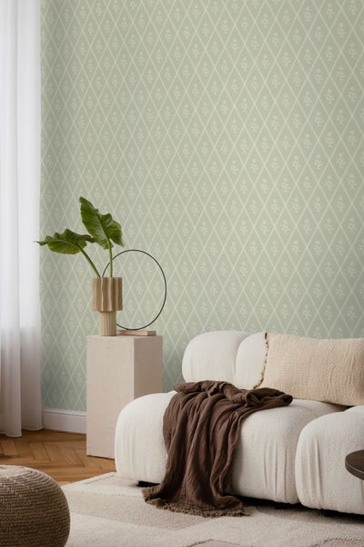 Borastapeter Tapete Blumen Grün - 53 cm x 10.05 m - 660842