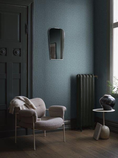 Borastapeter Tapete Blätter Graublau - 53 cm x 10.05 m - 660952