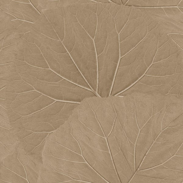 ESTAhome Tapete Blätter Sandbeige - 53 cm x 10.05 m - 139917