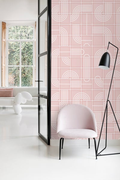 ESTAhome Fototapete 3D-Muster Altrosa - 150 x 279 cm - 159364