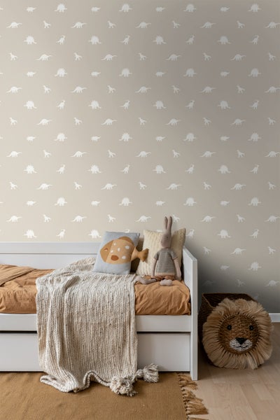 ESTAhome Tapete Dinosaurier Beige - 53 cm x 10.05 m - 139508
