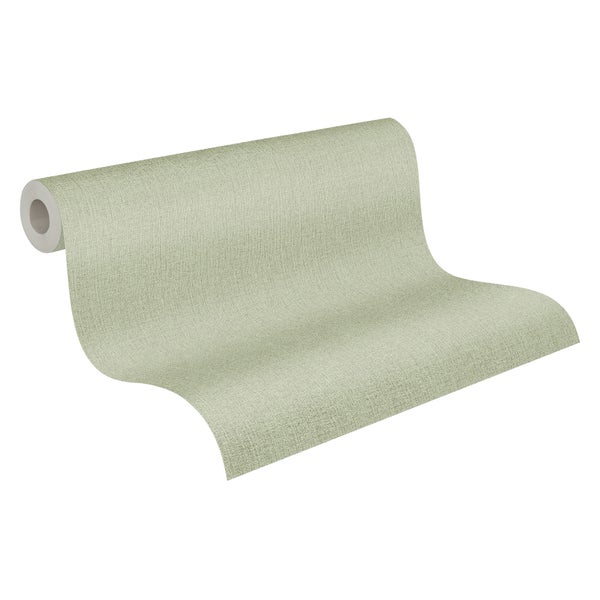 Livingwalls Tapete Uni Grün - 53 cm x 10.05 m - AS-363787