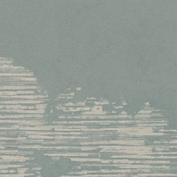 Nahaufnahme einer Tapete mit horizontalem Streifenmuster