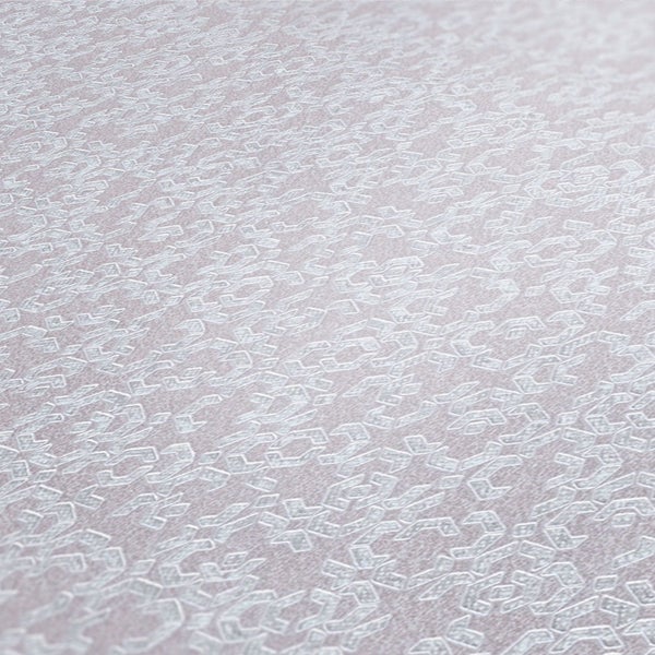 Nahaufnahme einer strukturierten Tapete mit geometrischem Muster