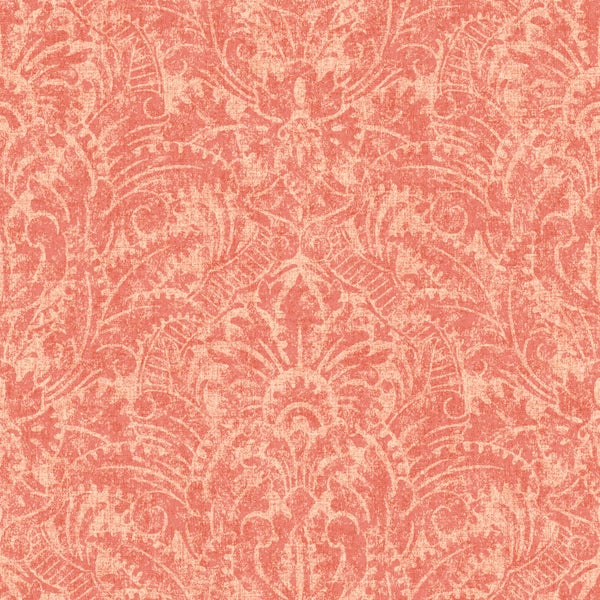 ESTAhome Tapete Ornamente Lachsrosa - 50 x 900 cm - 131617