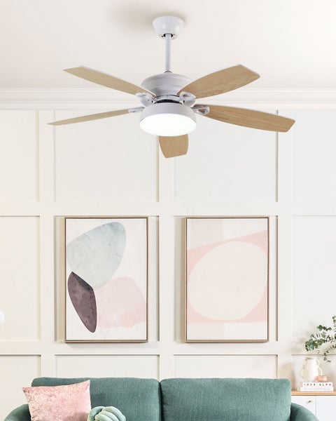 Deckenventilator mit Licht LOGAN mit Fernbedienung Weiß