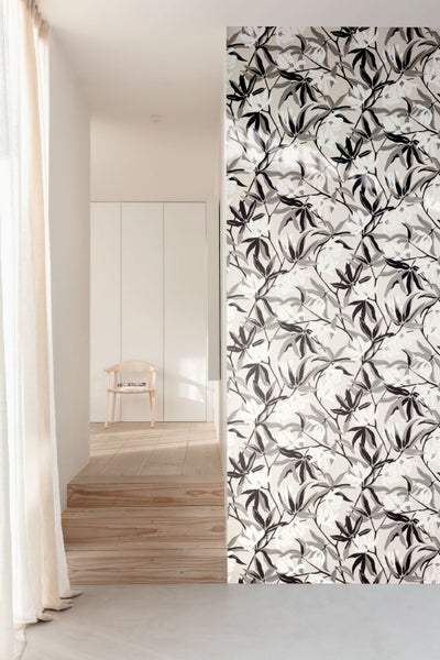 Masureel Tapete Blumen Grau - 53 cm x 10.05 m - 631821