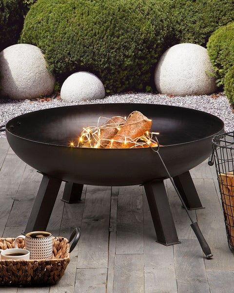 Feuerstelle SEMPU Metall Schwarz