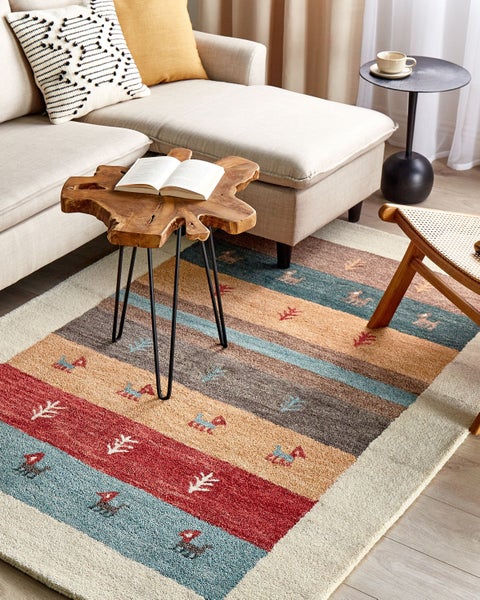Teppich SARILAR Bunt 140 x 200 cm Wolle Gabbeh